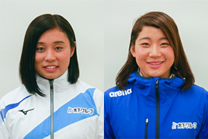 関口美咲選手　女子平泳ぎ100mで優勝、石田華子選手　平泳ぎ200mで3位に入賞