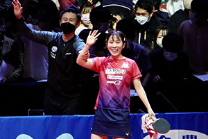 平野美宇選手 全農カップTOP32船橋大会 で優勝